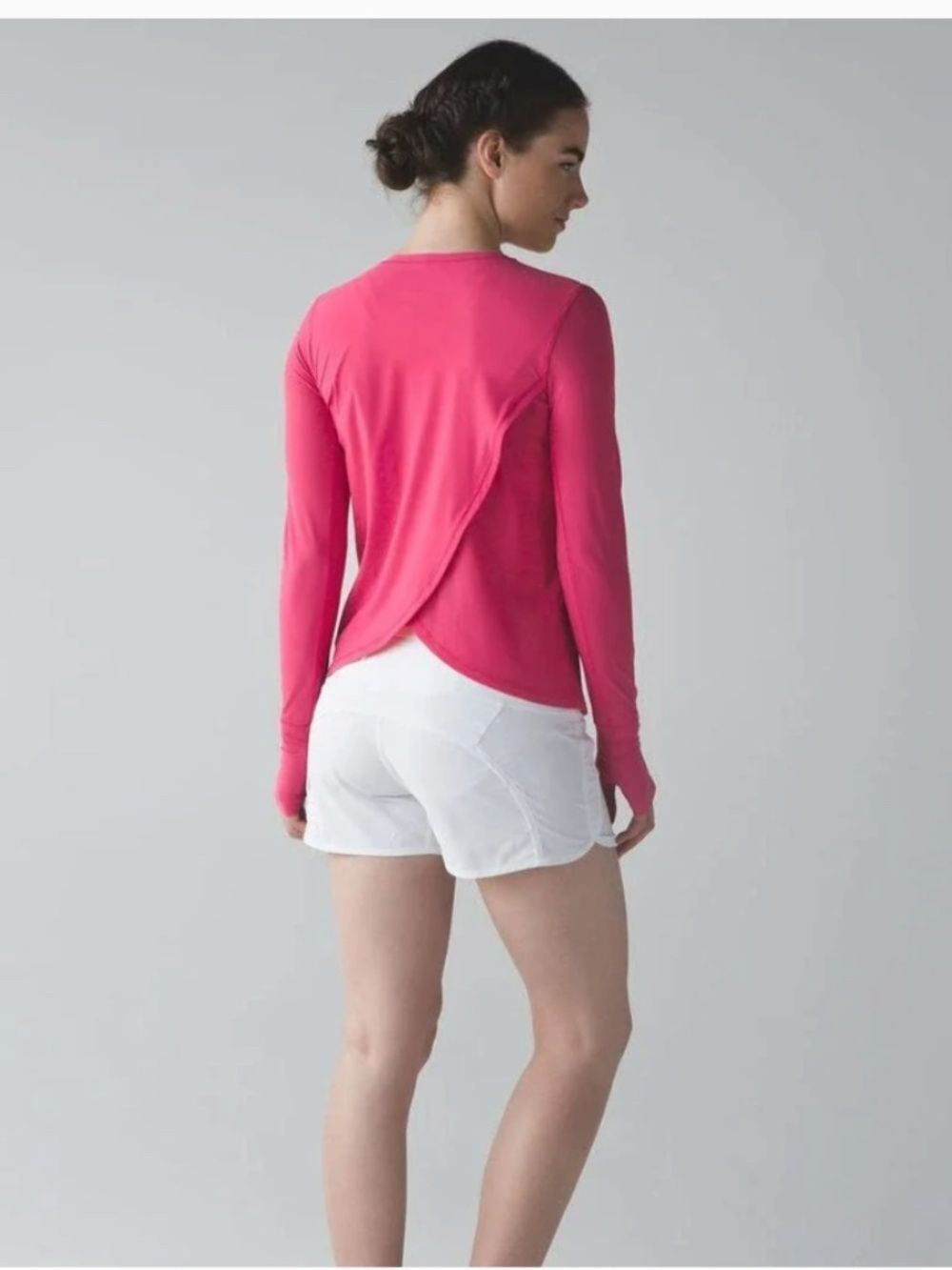 Lululemon Sunaway Runaway Long Sleeve Boom Juice Pink Top 6